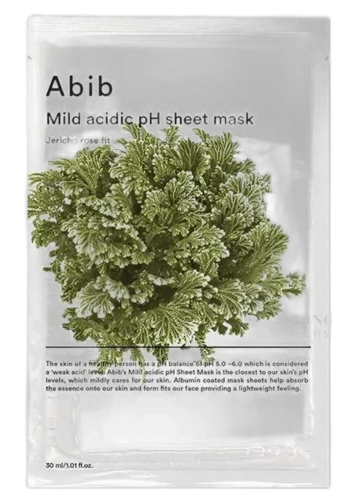 Abib Mild Acidic pH Sheet Mask Jericho Rose Fit 1 ea