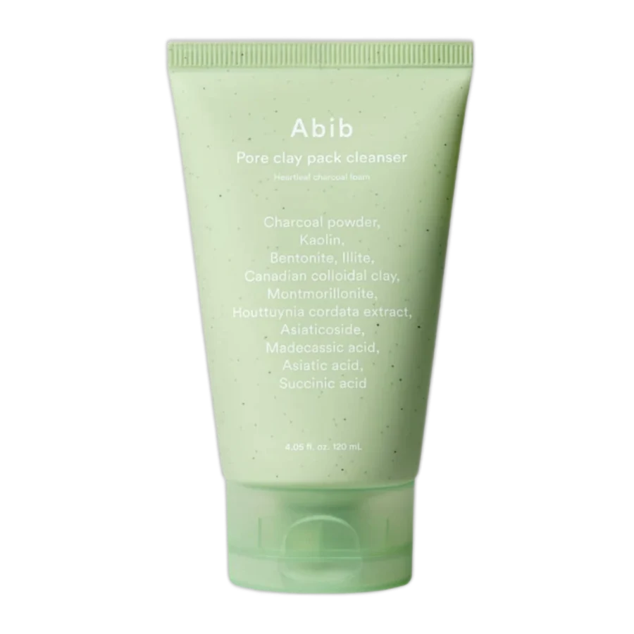 Abib Pore Clay Pack Cleanser Heartleaf Charcoal Foam