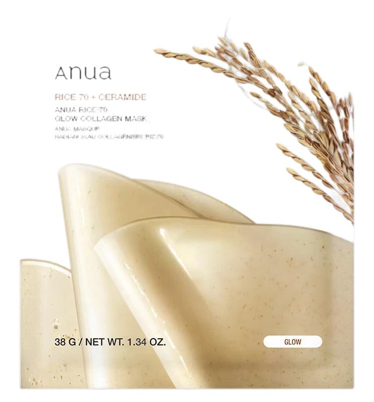 Anua Rice 70 Glow Collagen Mask