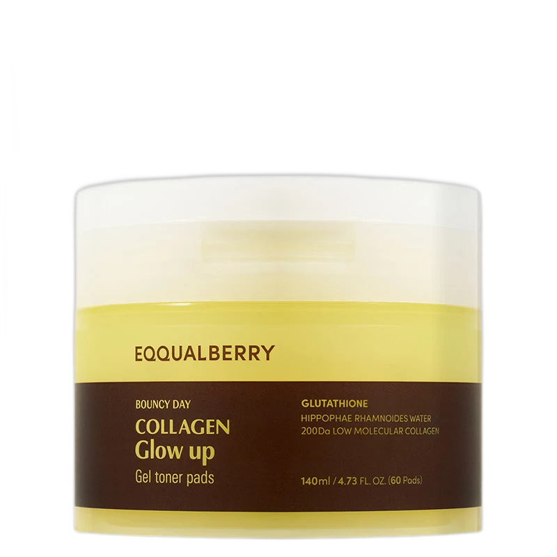 Eqqualberry Collagen Glow Up Gel Toner Pads