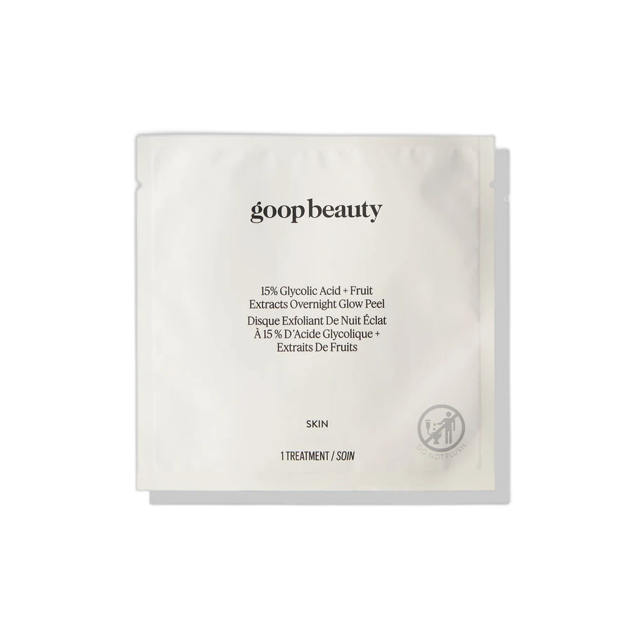 Goop Beauty 15% Glycolic Overnight Glow Disques Peeling Éclat