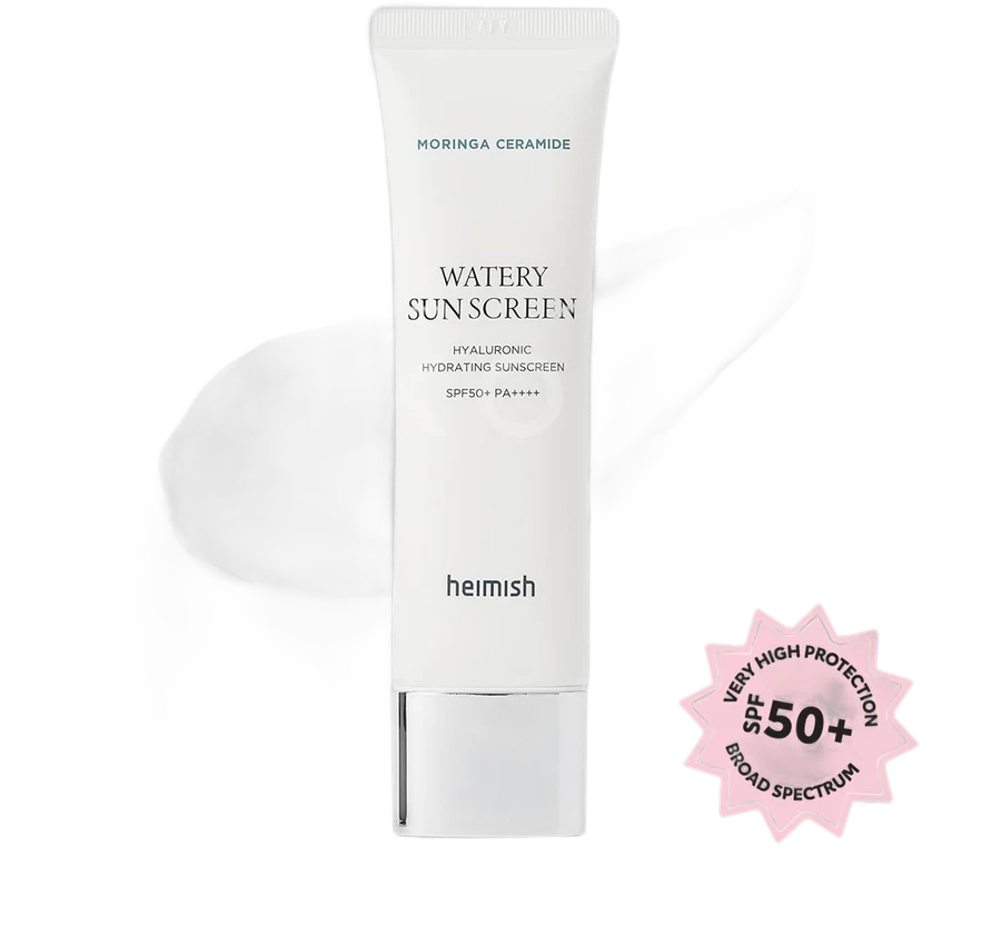 Heimish Moringa Ceramide Hyaluronic Hydrating Watery Sunscreen SPF50+