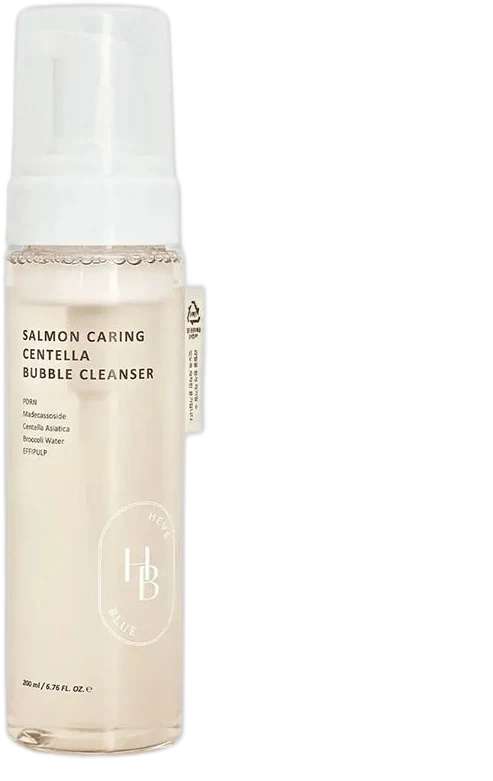 HEVEBLUE Salmon Caring Centella Bubble Cleanser