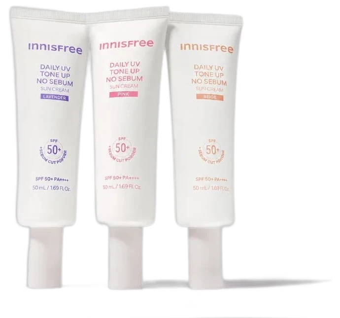 Innisfree Daily UV Tone Up No Sebum Sun Cream SPF50+ PA++++ 50ml