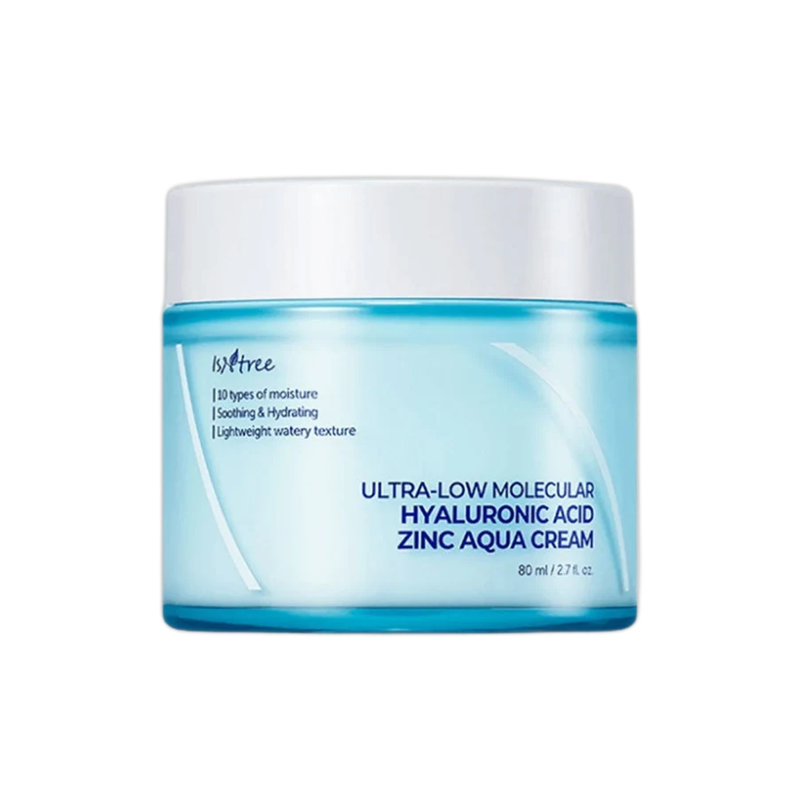 Isntree Ultra-Low Molecular Hyaluronic Acid Zinc Aqua Cream (80ml)