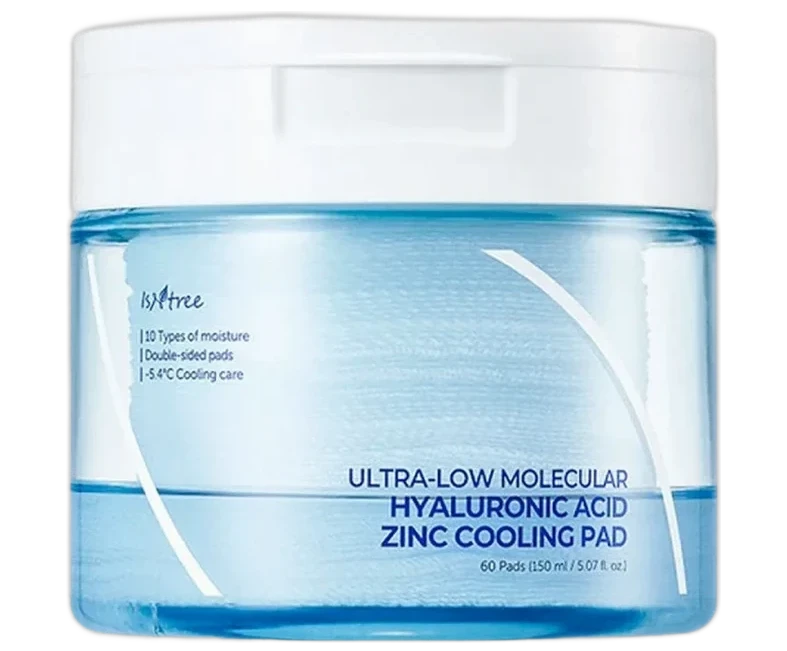 Isntree Ultra-Low Molecular Hyaluronic Acid Zinc Cooling Pad
