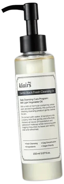 Klairs Gentle Black Fresh Cleansing Oil (30ml)