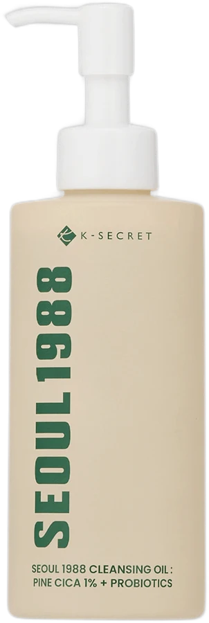 K-SECRET Huile nettoyante SEOUL 1988 Cleansing Oil : Pine Cica 1% + Probiotics