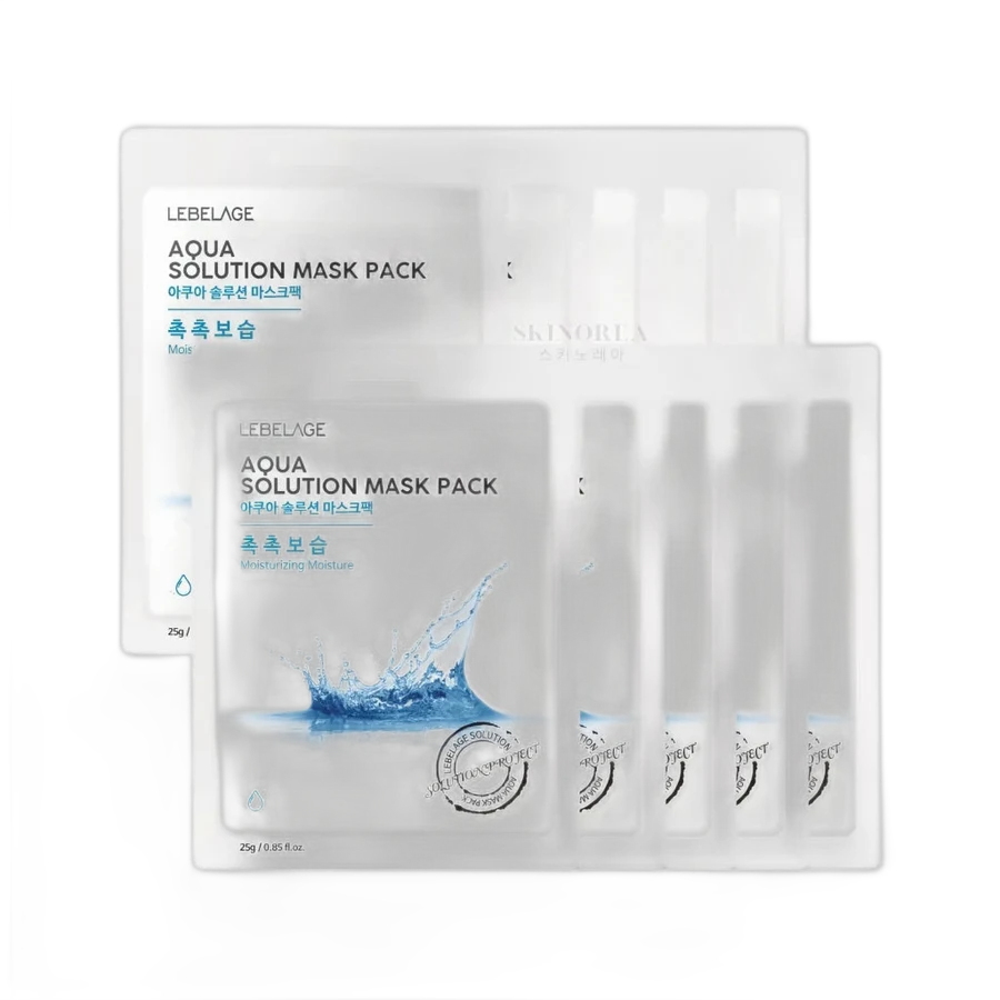 LEBELAGE Pack LEBELAGE Aqua Solution Mask 10 masques