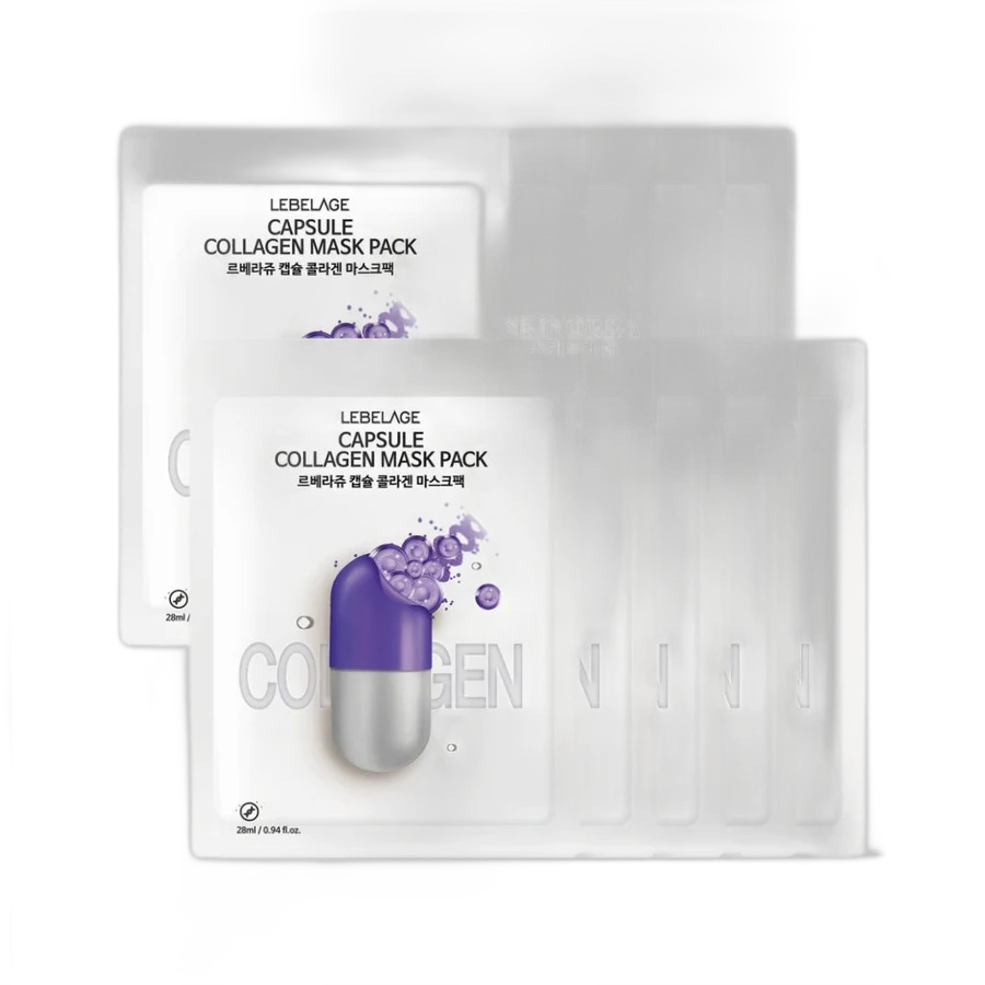 LEBELAGE Pack LEBELAGE Capsule Collagen Mask 10 masques