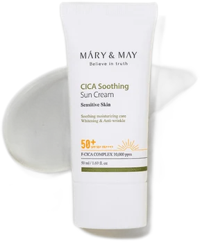 Mary&May Vegan Cica Soothing Crème Solaire SPF50+ PA++++