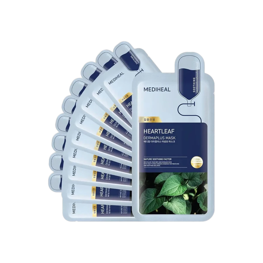 Mediheal Dermaplus Heartleaf Mask (Set of 10)