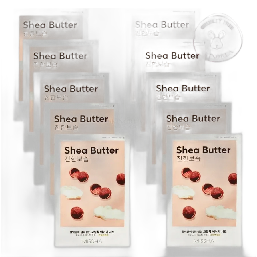 Missha Pack MISSHA Airy Fit Sheet Mask Shea Butter 10 masques