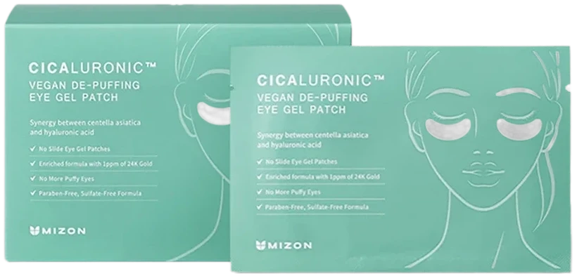 Mizon Cicaluronic Vegan De-Puffing Eye Gel Patch