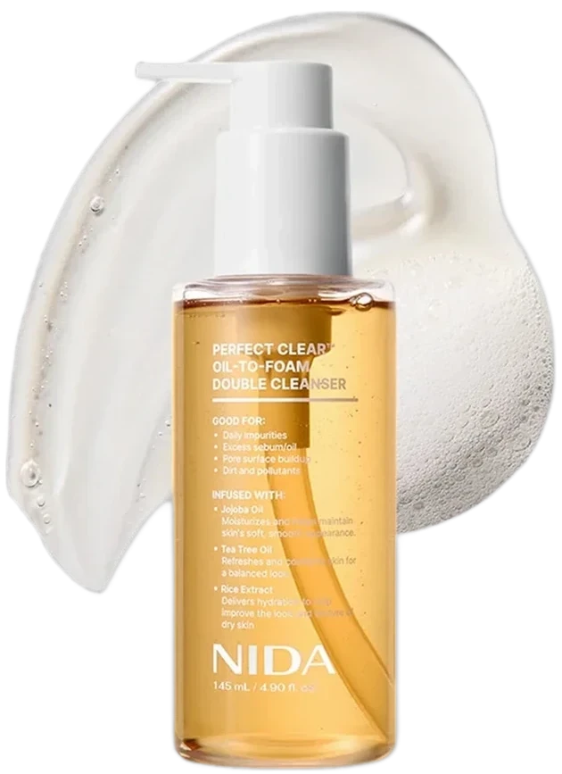 NIDA Perfect Clear™ Oil-to-Foam Double Cleanser
