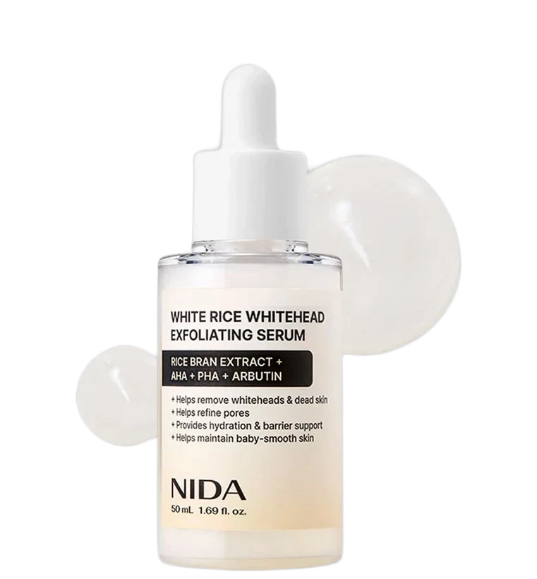 NIDA White Rice Whitehead Exfoliating Serum