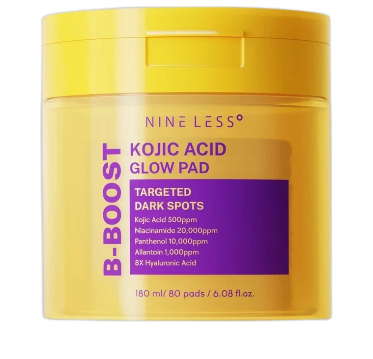 NINELESS B-Boost Kojic Acid Glow Toner Pad