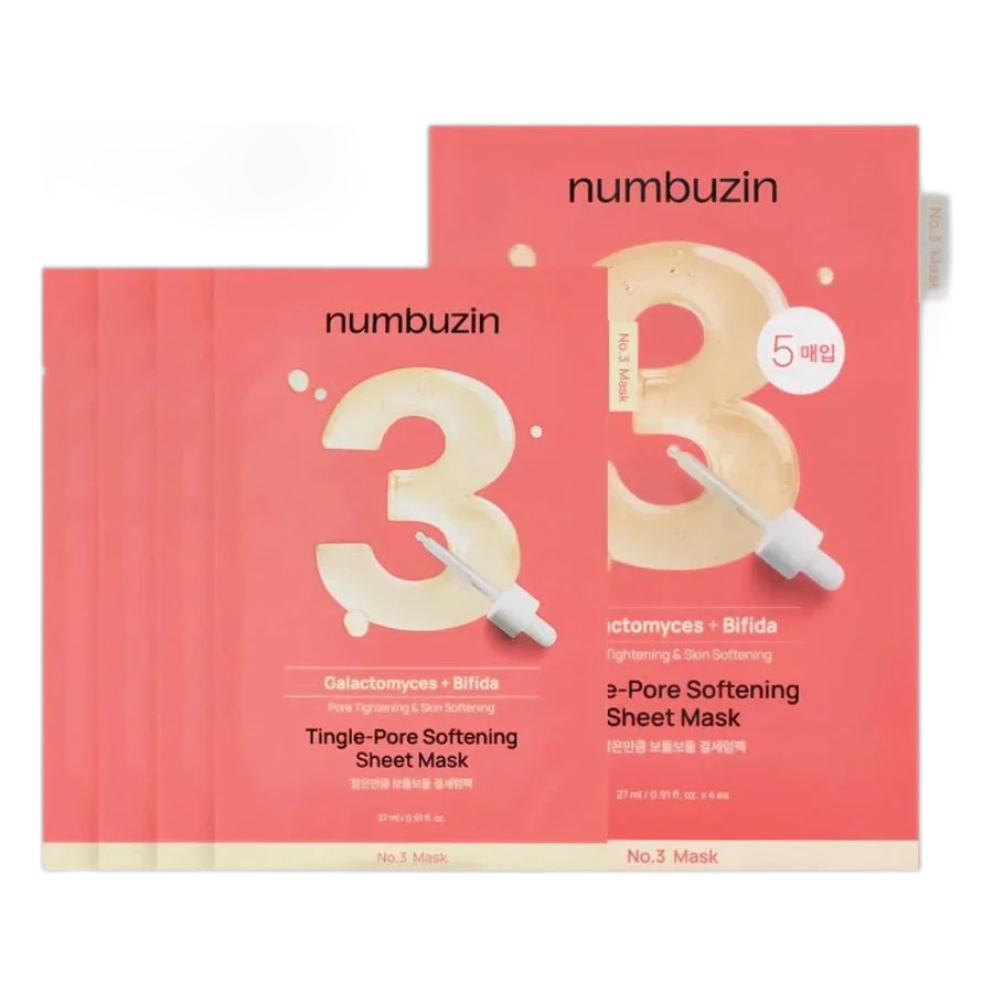 Numbuzin No.3 Tingle-Pore Softening Sheet Mask Set