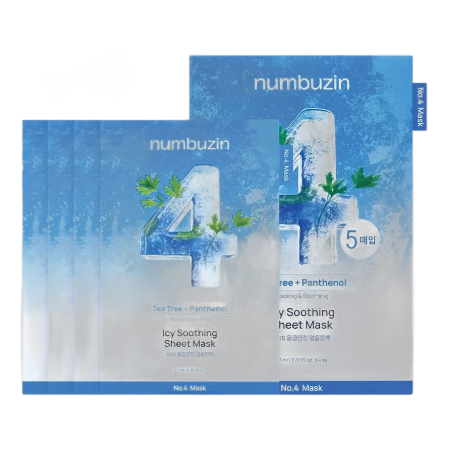 Numbuzin No.4 Icy Soothing Sheet Mask Set