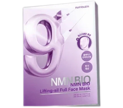 Numbuzin No.9 NMN BIO Lifting-sil Full Face Mask 4ea + Fabric Lifting Band