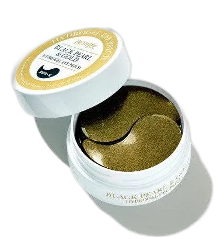 PETITFEE Black Pearl & Gold Patchs Yeux Hydrogel (60 patchs)