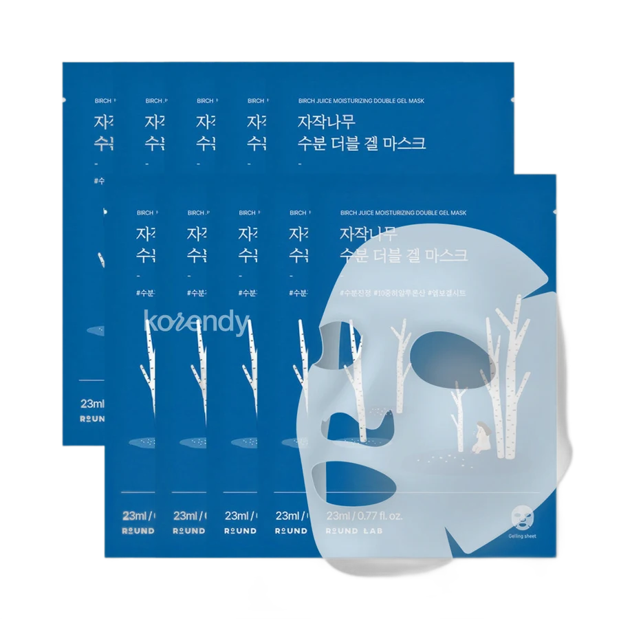 Round Lab Birch Juice Moisturizing Double Gel Mask 23ml x 10'lu maske