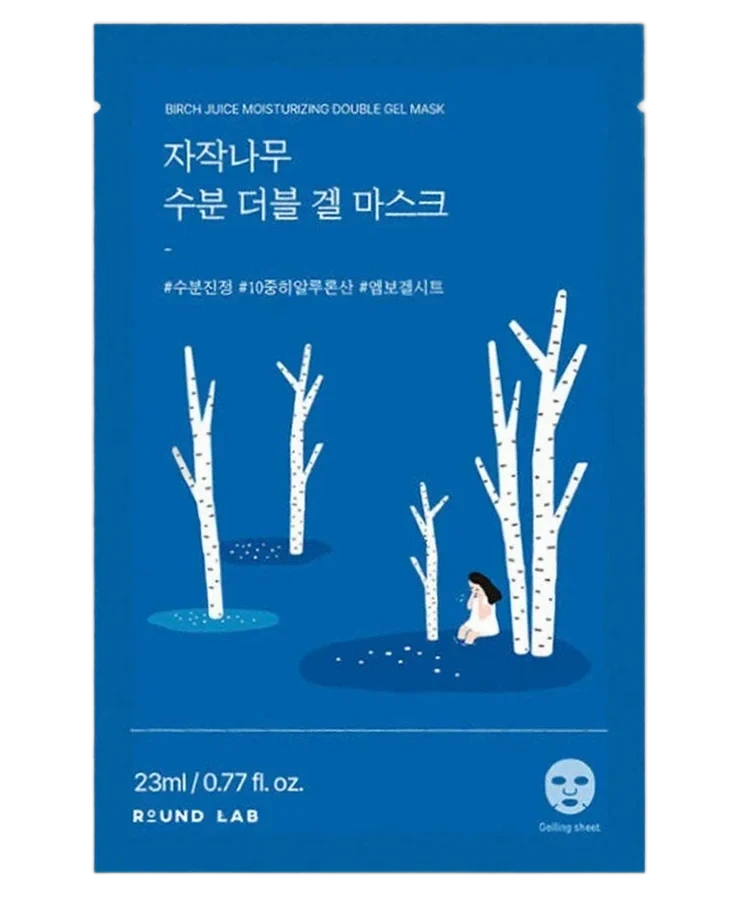 Round Lab Birch Juice Moisturizing Double Gel Mask