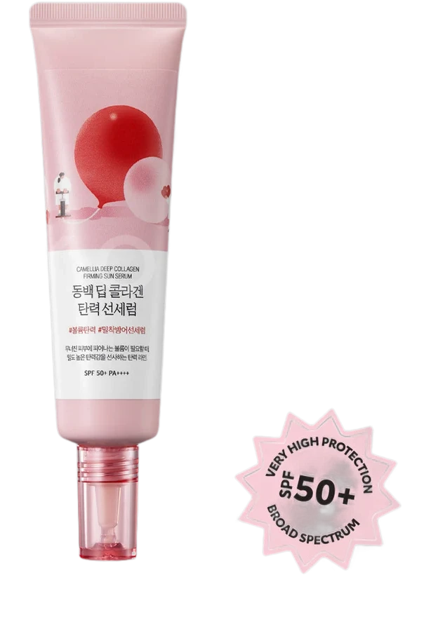 Round Lab Camellia Deep Collagen Firming Sun Serum SPF50+