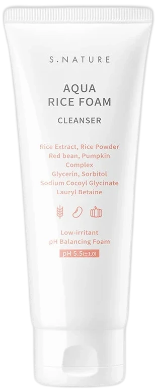 S.NATURE Aqua Rice Foam Cleanser