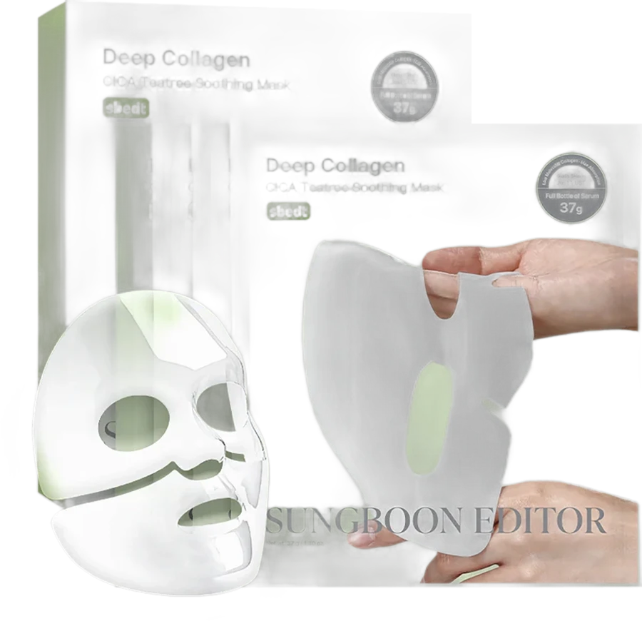 Sungboon Editor Deep Collagen Cica Teatree Soothing Mask (Set of 4)