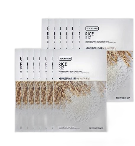 THE FACE SHOP Real Nature Face Mask Rice 20g x 10