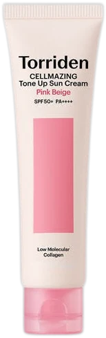 Torriden Cellmazing Pink Beige Tone Up Sun Cream SPF50+ PA++++