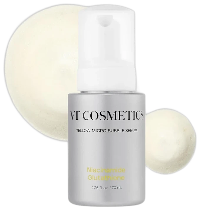 VT Cosmetics Niacinamide Glutathione Yellow Micro Bubble Serum (70ml)