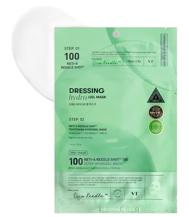 VT Cosmetics Reti-A Reedle Shot 100 2Step Hydrogel Mask