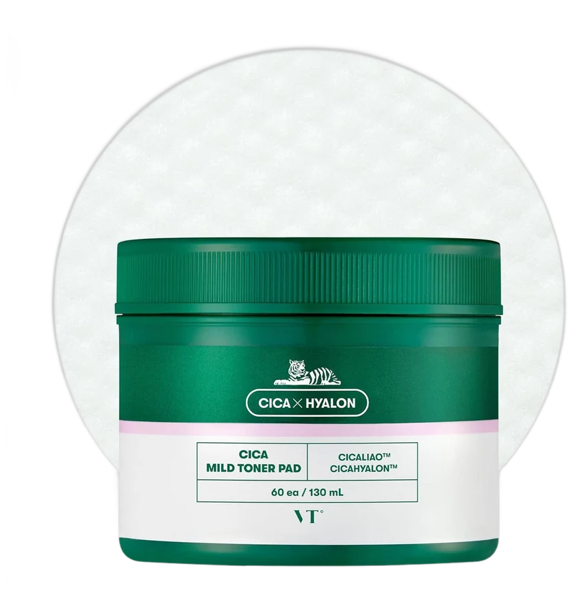 VT Cosmetics VT Cica Mild Toner Pad 60 ea